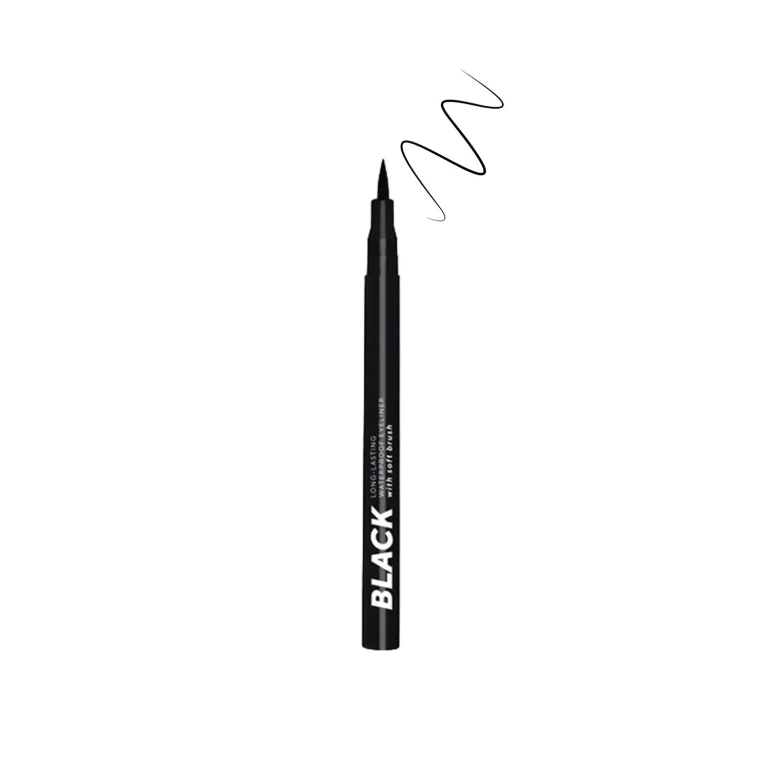 Lamel Long-Lasting Eyeliner with Soft Brush Black 0.6ml (0.02floz)