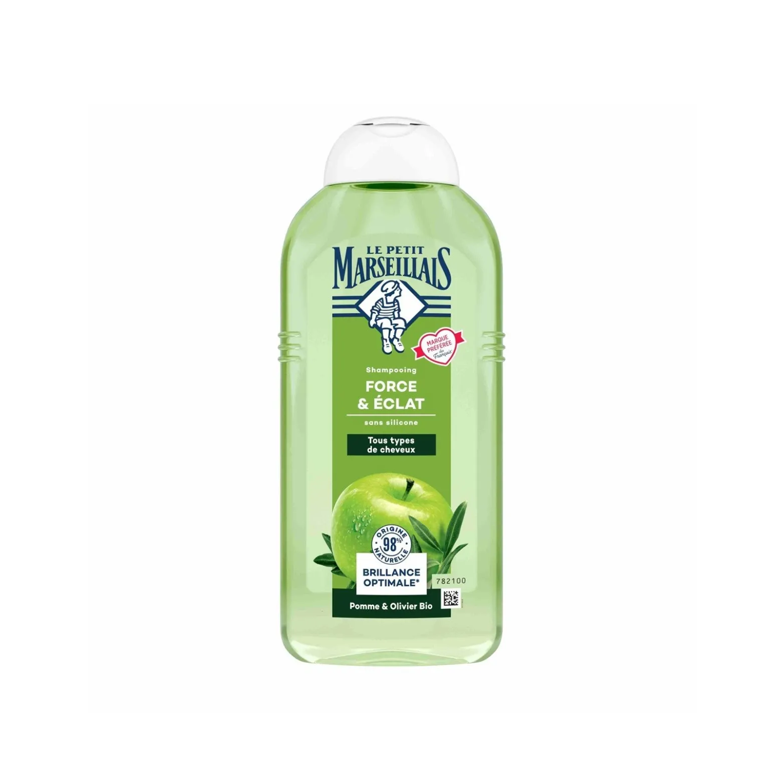 Le Petit Marseillais Strength & Shine Shampoo with Organic Apple and Olive 300ml (10.14floz)