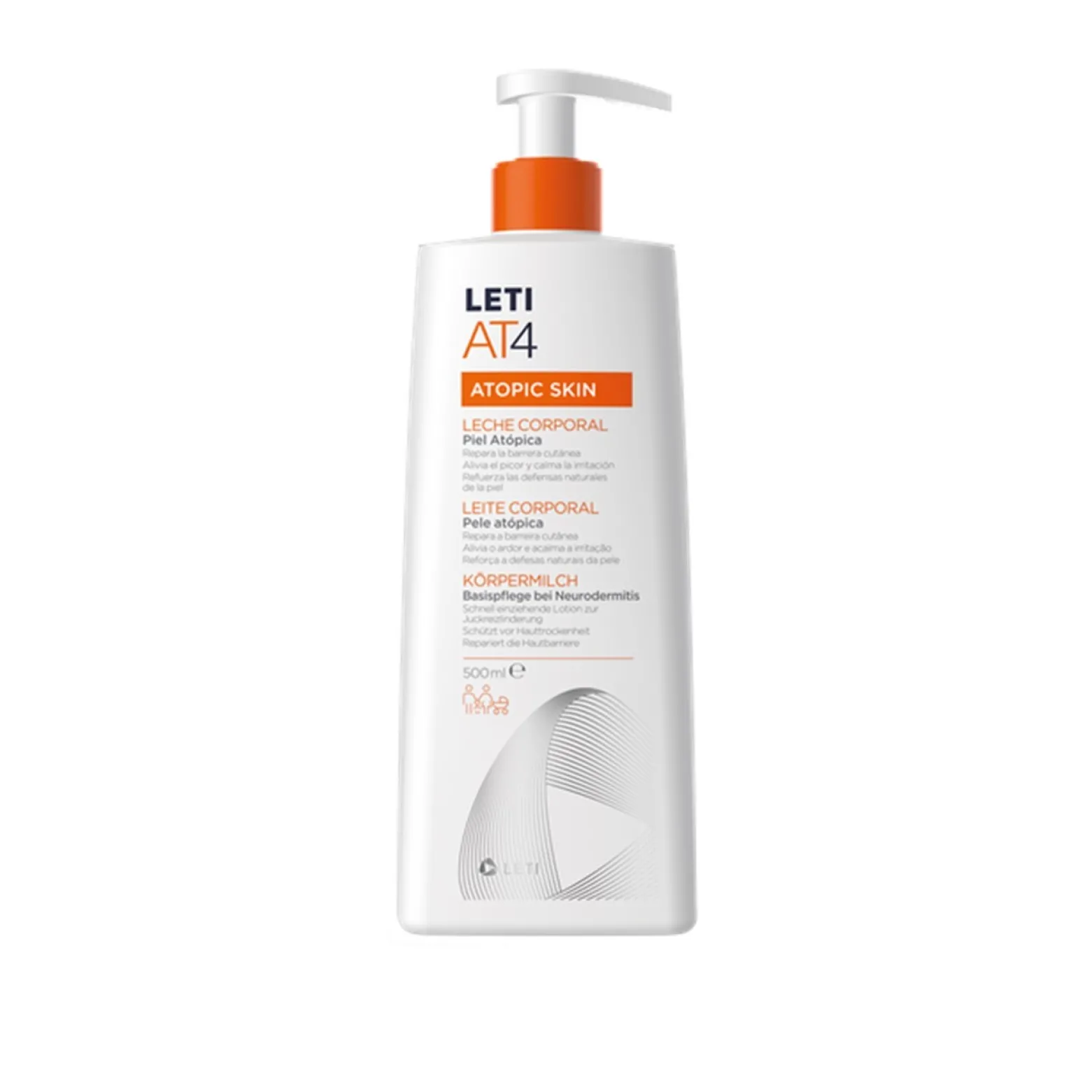 LETI AT4 Atopic Skin Body Milk 500ml (16.91fl oz)