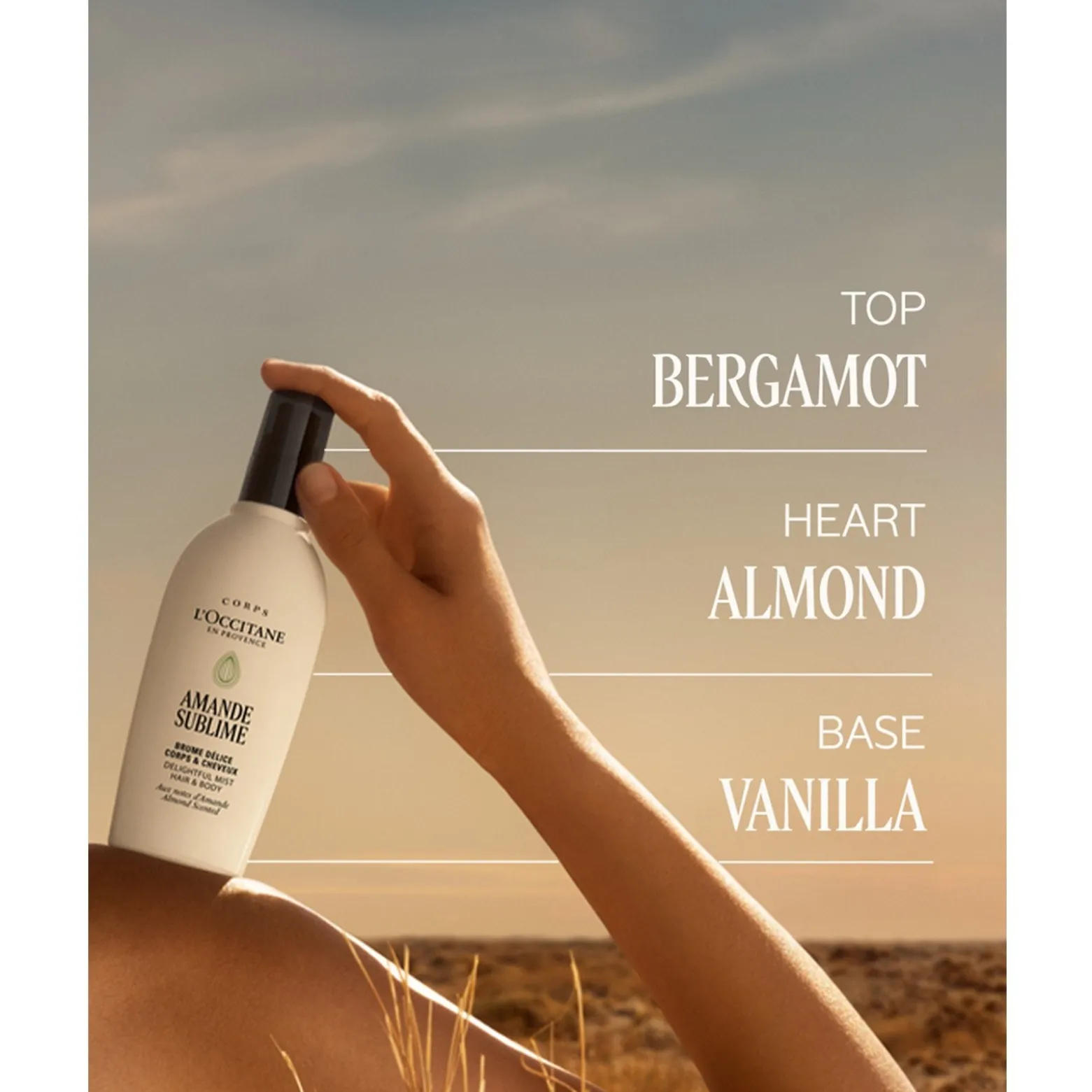 L'Occitane Almond Hair & Body Mist 100ml (3.3floz)