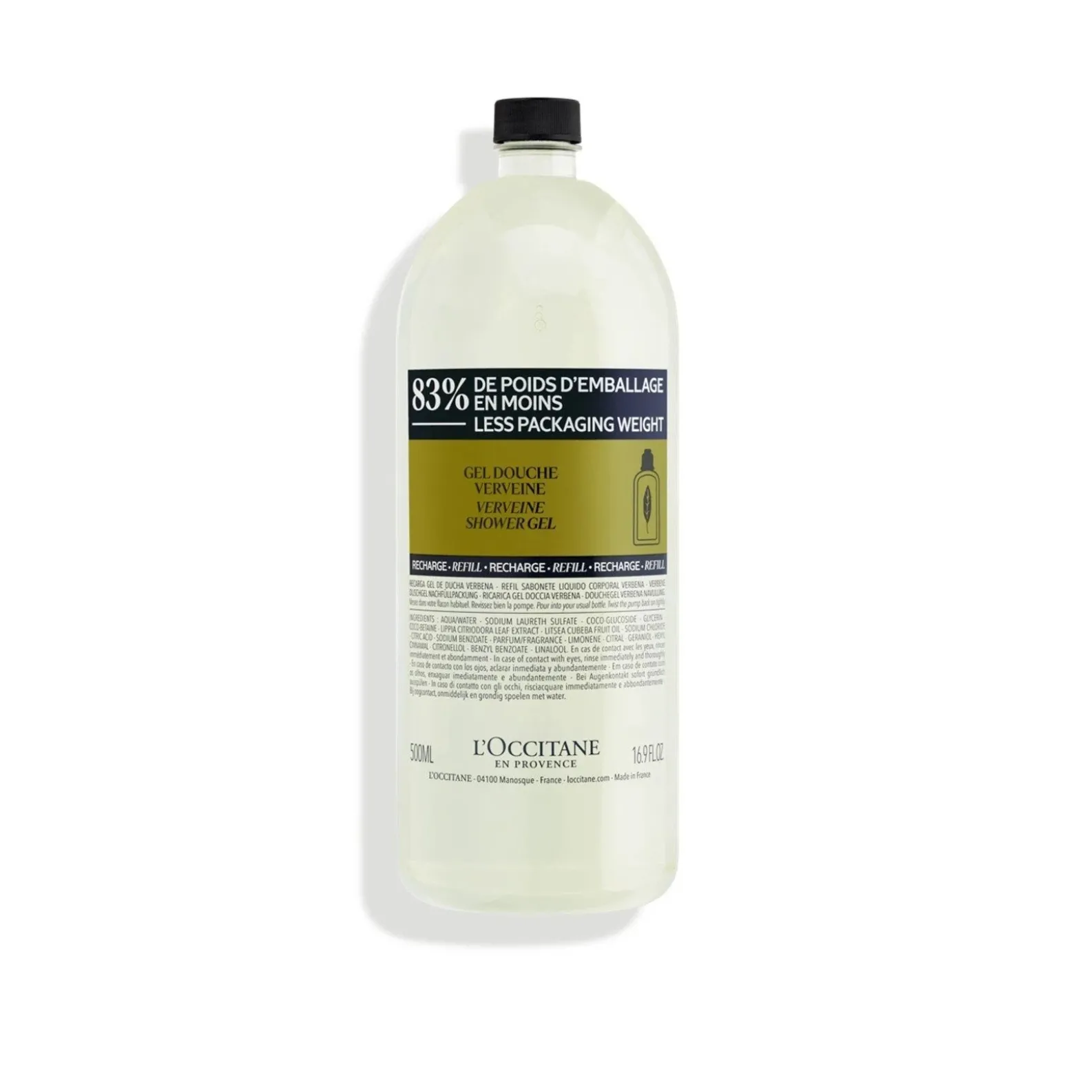 L'Occitane Aromachology Verbena Shower Gel Eco-Refill 500ml (16.9floz)