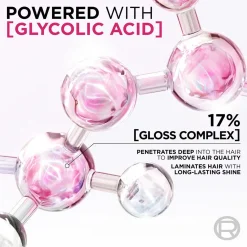 L'Oréal Paris Elvive Glycolic Gloss 5 Minute Lamination Treatment Glycolic Acid 200ml (6.76 fl oz)