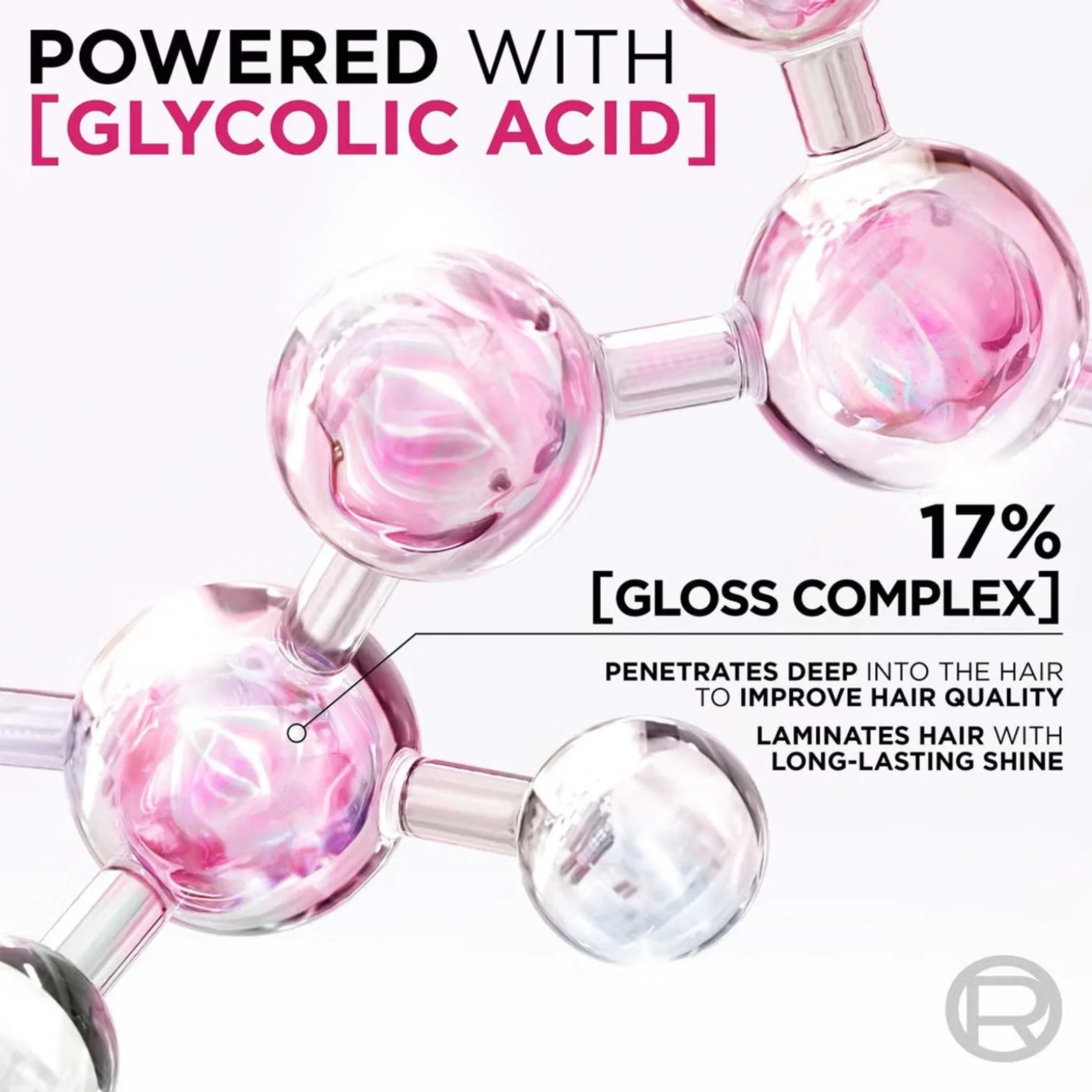 L'Oréal Paris Elvive Glycolic Gloss 5 Minute Lamination Treatment Glycolic Acid 200ml (6.76 fl oz)