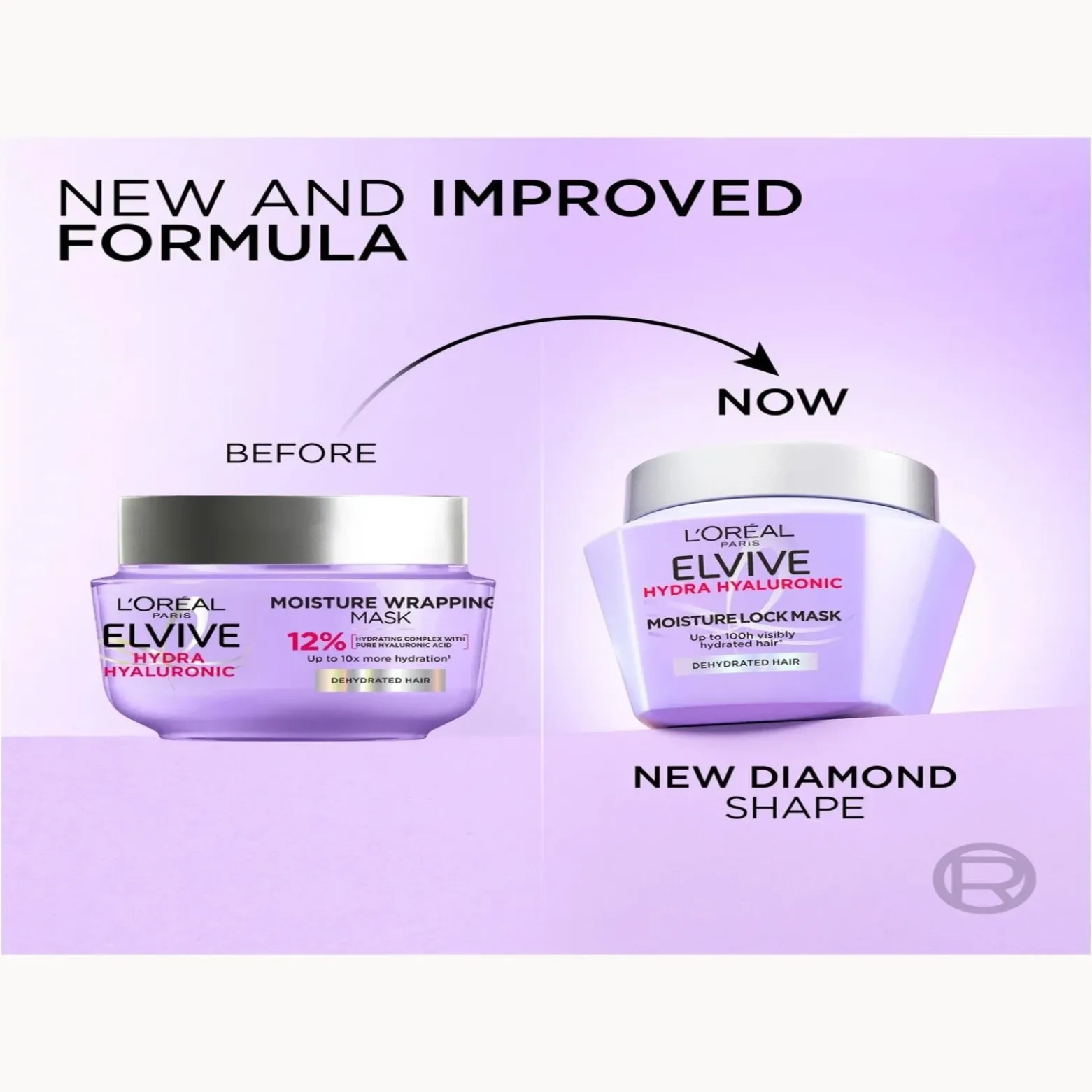 L'Oréal Paris Elvive Hydra Hyaluronic Moisture Lock Mask 300ml (10.14fl oz)