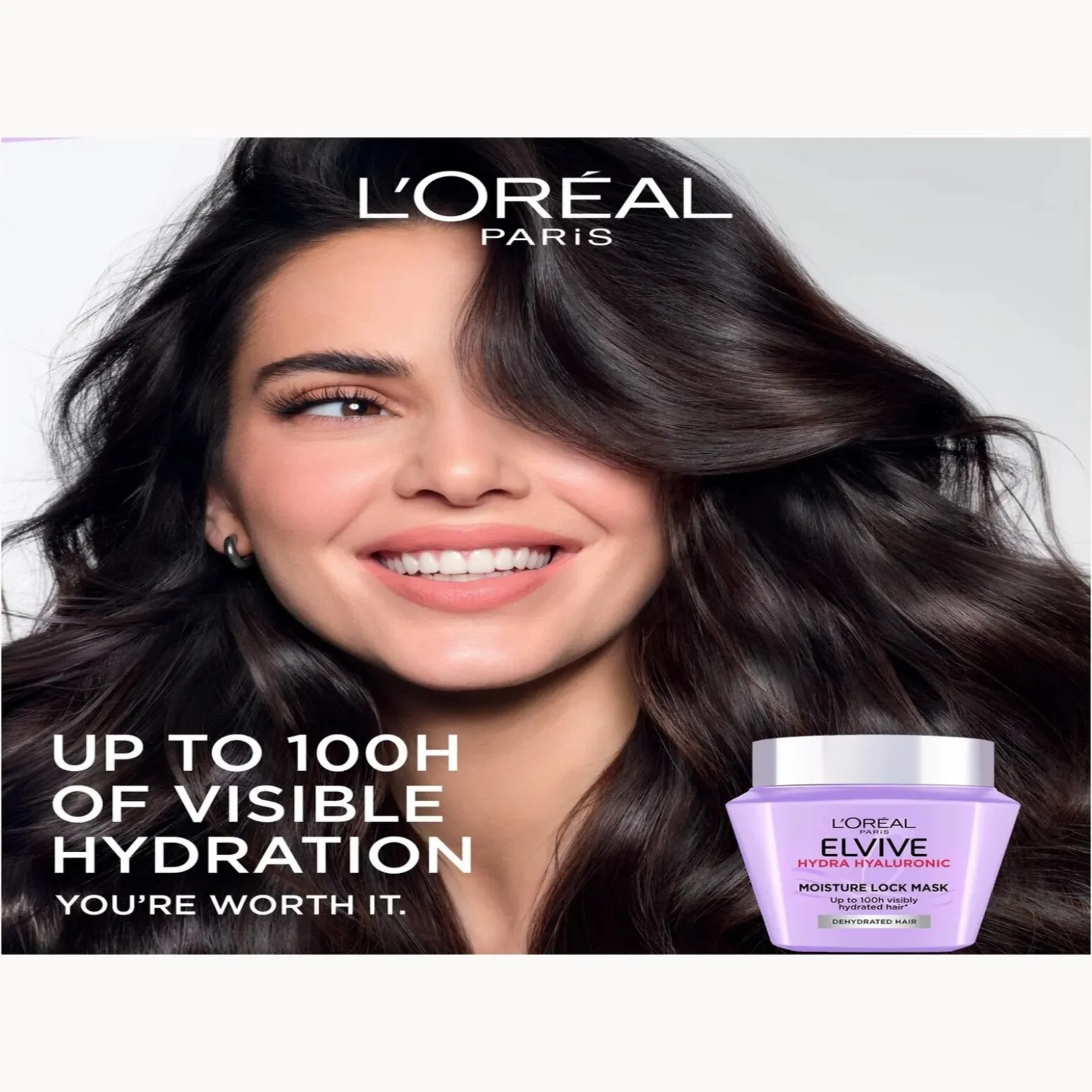 L'Oréal Paris Elvive Hydra Hyaluronic Moisture Lock Mask 300ml (10.14fl oz)