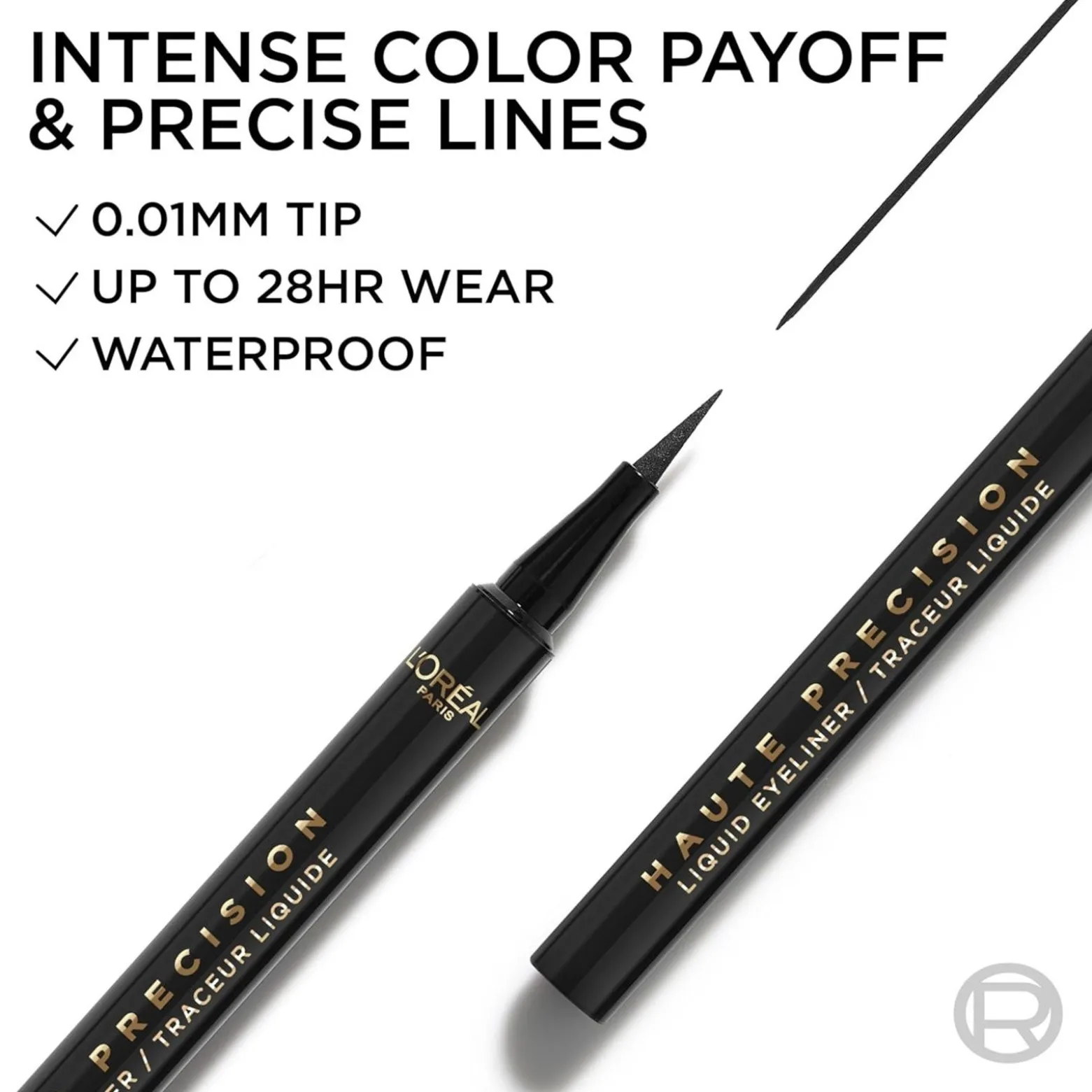 L'Oréal Paris Haute Precision Liquid Eyeliner 010 Noir Silk