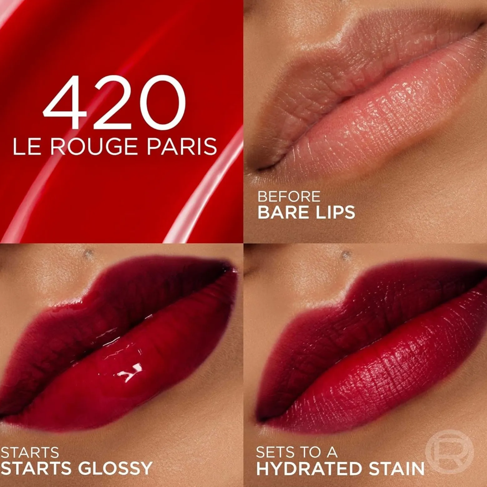 L'Oréal Paris Hyaluron Tint Lip Stain Serum 420 Le Rouge Paris 5ml (0.16floz)