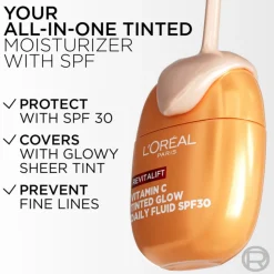 L'Oréal Paris Revitalift Vitamin C Tinted Glow Daily Fluid SPF30 40ml (1.35floz)