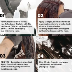 L'Oréal Professionnel Dia Light Hyaluronic Acidic Gloss Color Demi-Permanent Hair Dye 6.23 Dark Iridescent Golden 60ml (2.02floz)