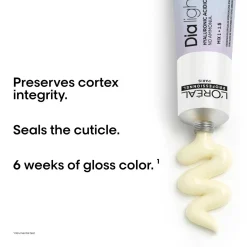 L'Oréal Professionnel Dia Light Hyaluronic Acidic Gloss Color Demi-Permanent Hair Dye 8.21 Light Iridescent Ash Blonde 60ml (2.02floz)