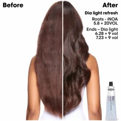L'Oréal Professionnel Dia Light Hyaluronic Acidic Gloss Color Demi-Permanent Hair Dye 9.18 Very Light Ash Mocha Blonde 60ml (2.02floz)