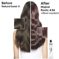 L'Oréal Professionnel Majirel Permanent Hair Dye Carmilane 5.60 Light Intense Red Brown 60ml (2.02floz)