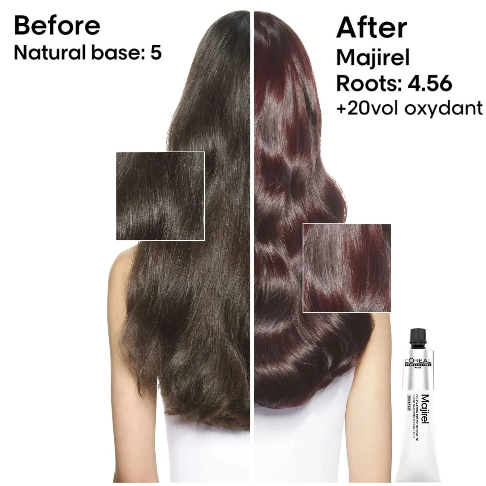 L'Oréal Professionnel Majirel Permanent Hair Dye 4.0 Deep Brown 60ml (2.02floz)