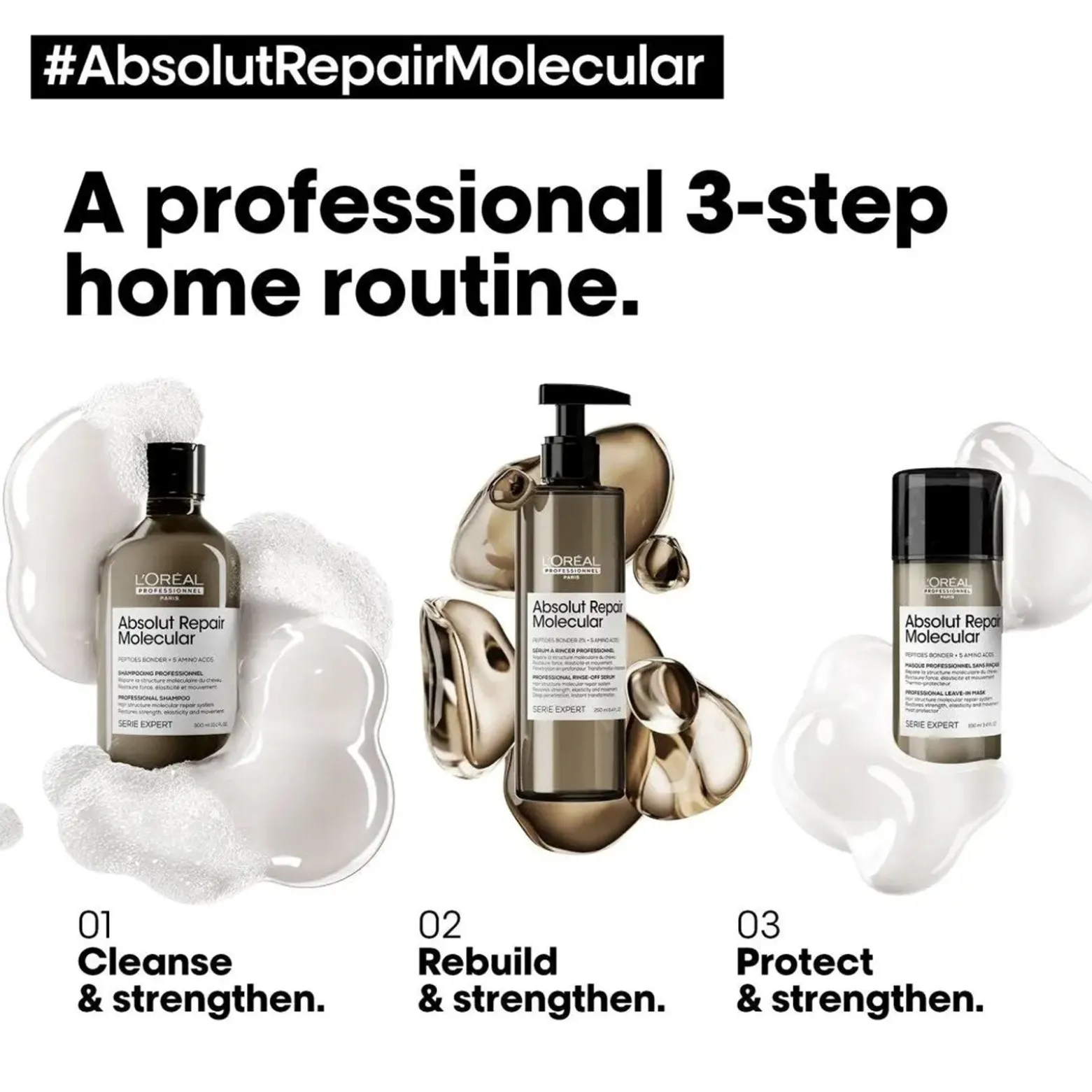 L'Oréal Professionnel Série Expert Absolut Repair Molecular Professional Leave-In Mask 100ml (3.4 fl oz)