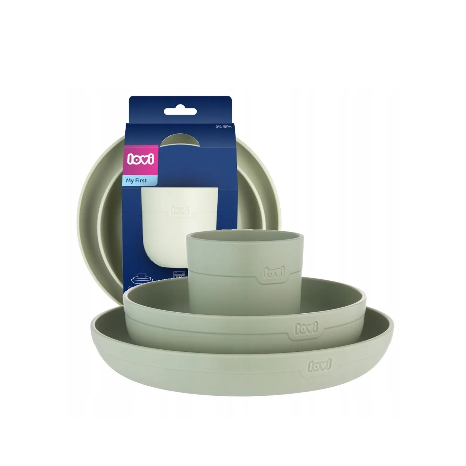 LOVI My First Tableware Pistachio Set
