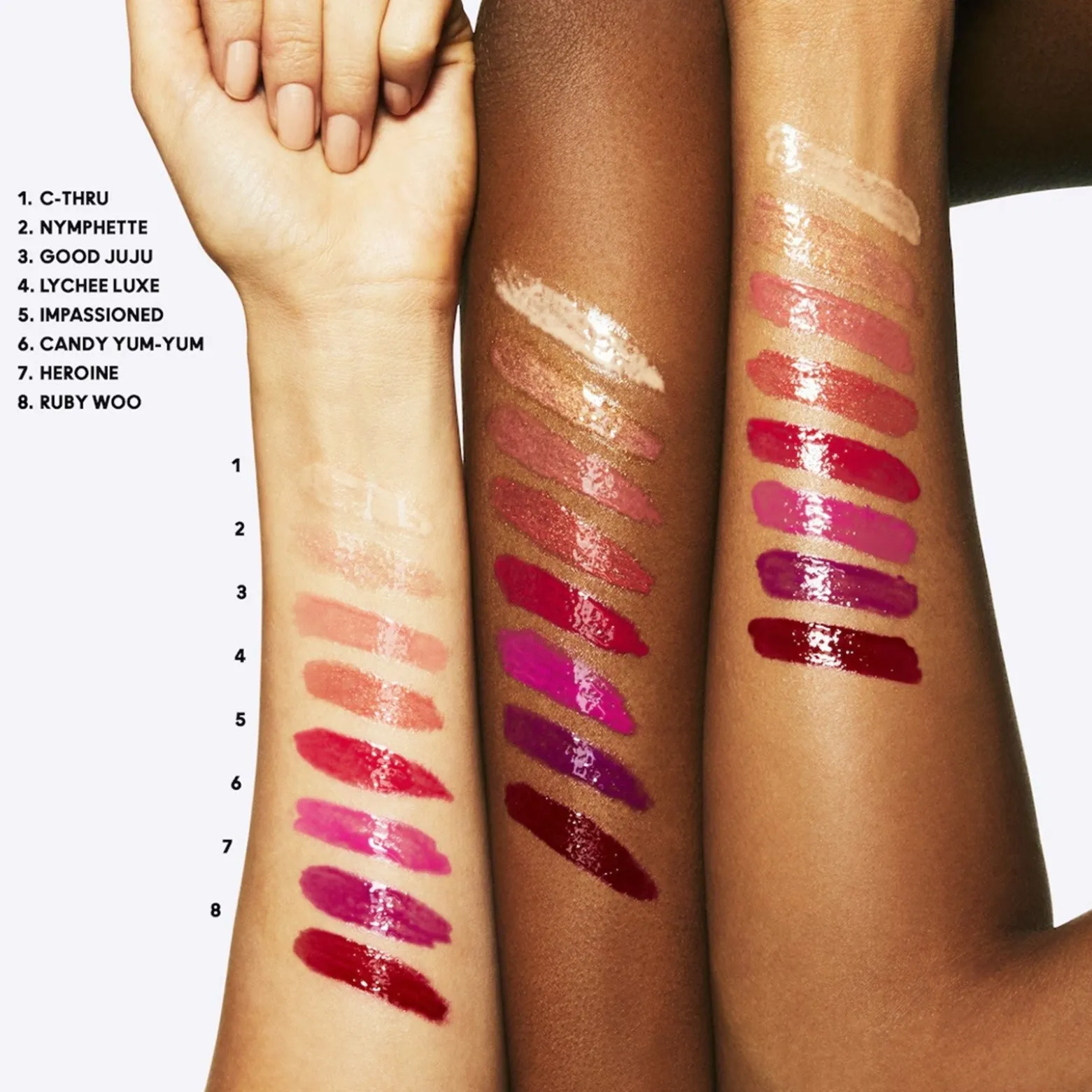 M.A.C Cosmetics Lipglass 328 Ruby Woo 3.1ml (0.10floz)
