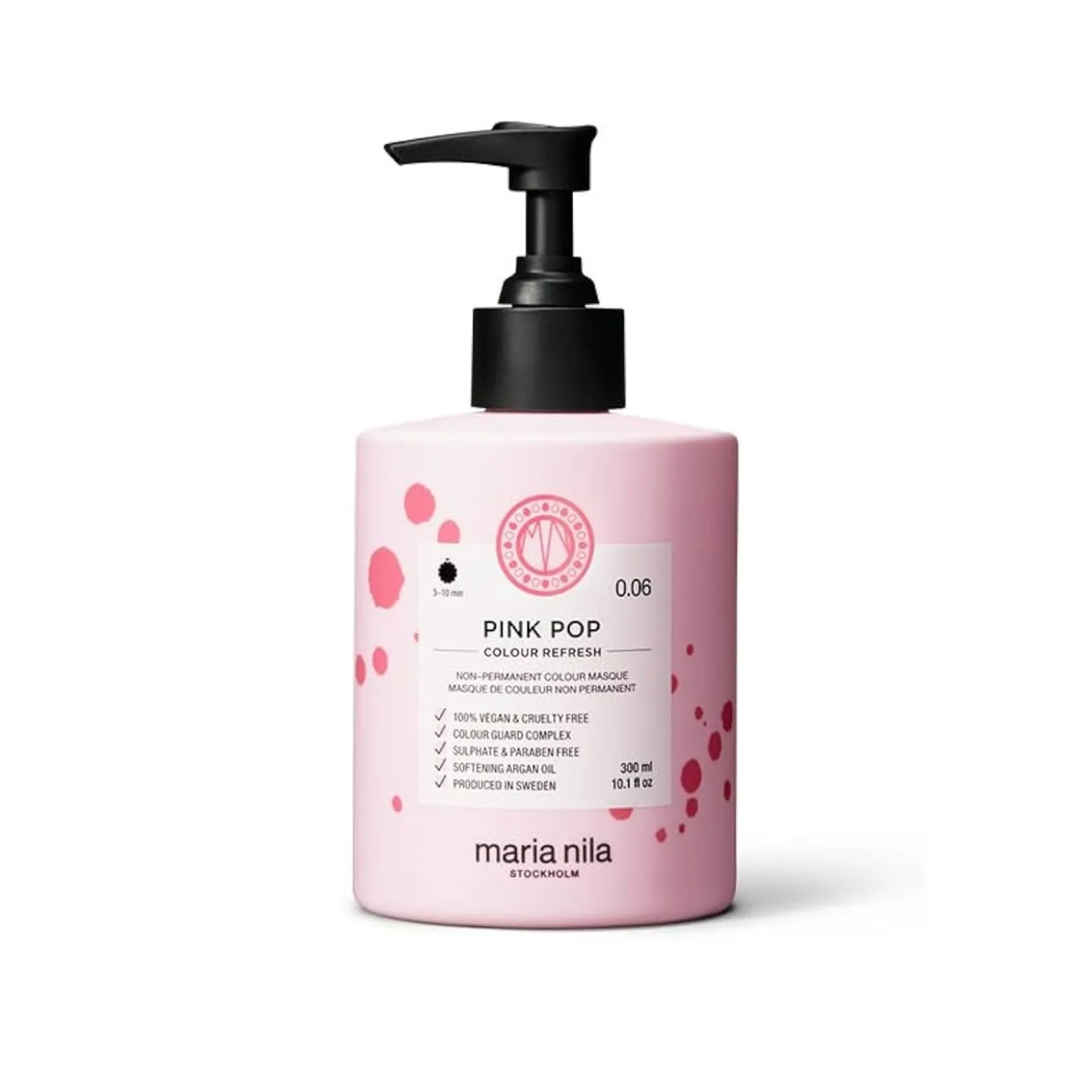 Maria Nila Color Refresh Semi-Permanent Color Mask 0.06 Pink Pop 300ml (10.1floz)