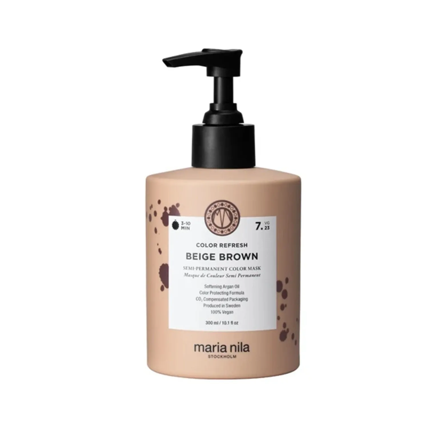 Maria Nila Color Refresh Semi-Permanent Color Mask 7.23 Beige Brown 300ml (10.1floz)