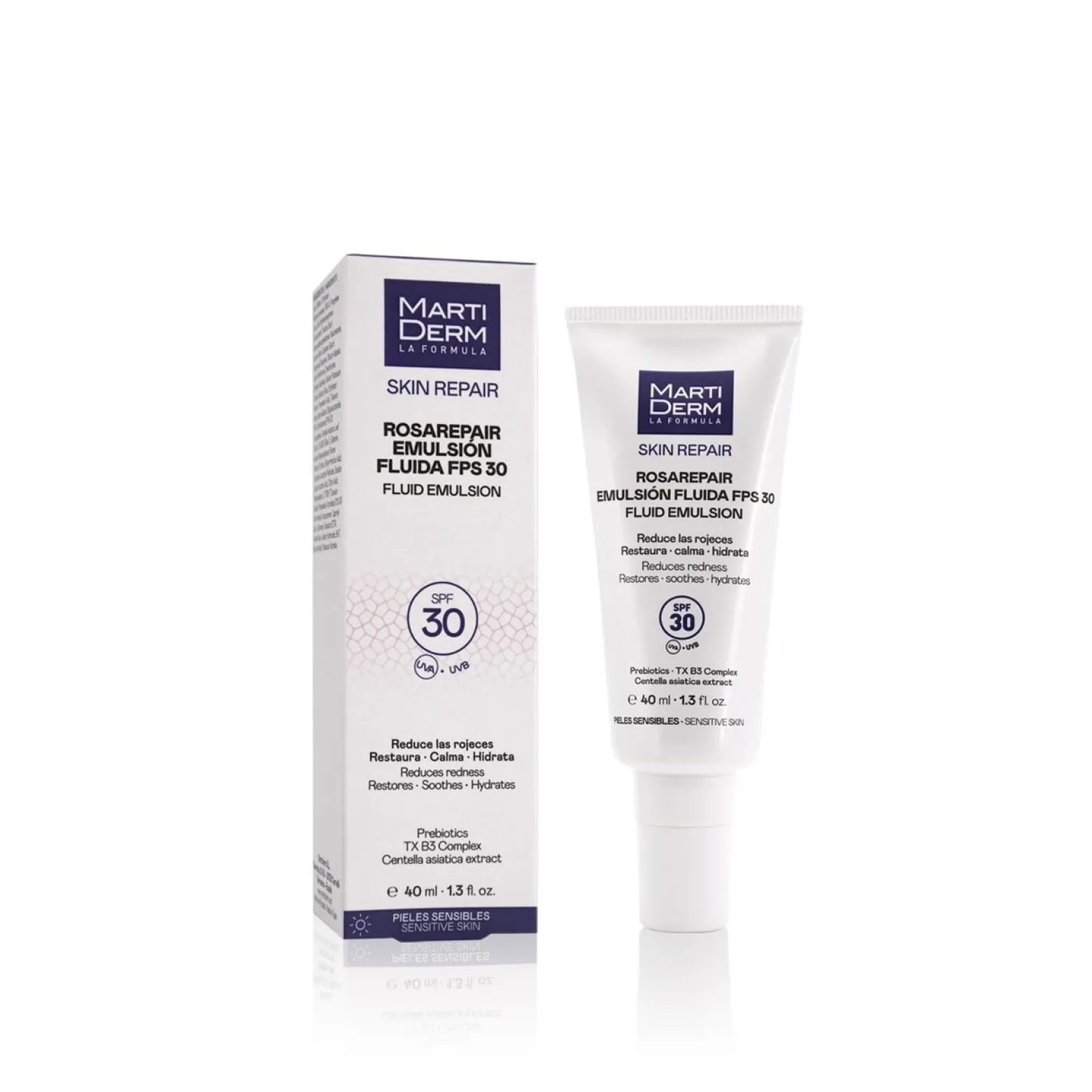 Martiderm Rosarepair Fluid Emulsion SPF30 40ml (1.35fl oz)
