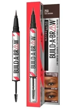 Maybelline Build-A-Brow 2-In-1 Brow Pen + Sealing Gel 259 Ash Brown