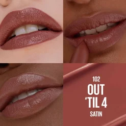 Maybelline Moisturizing Serum Satin Lipstick 102 Out Til 4
