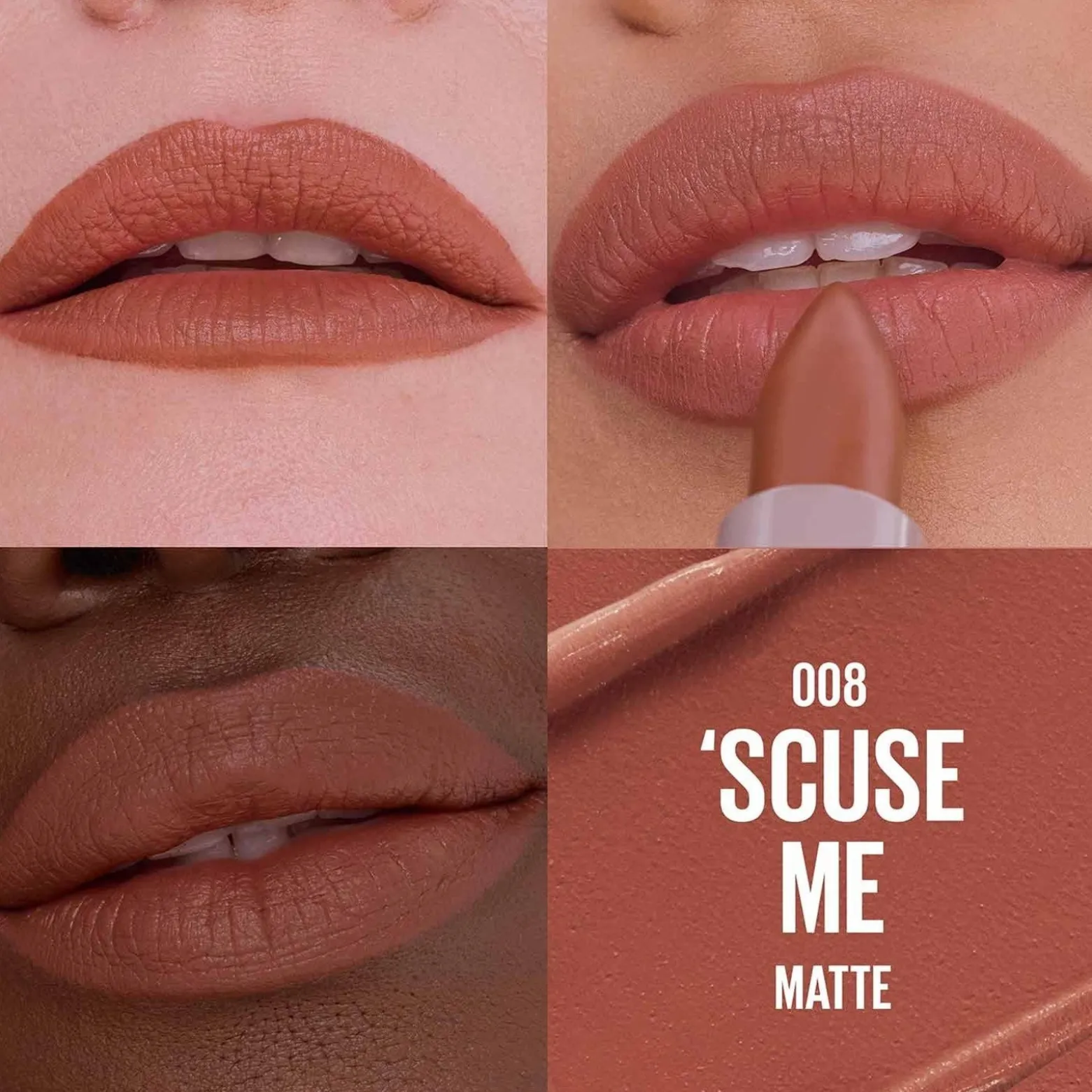 Maybelline Moisturizing Serum Matte Lipstick 008 'Scuse Me