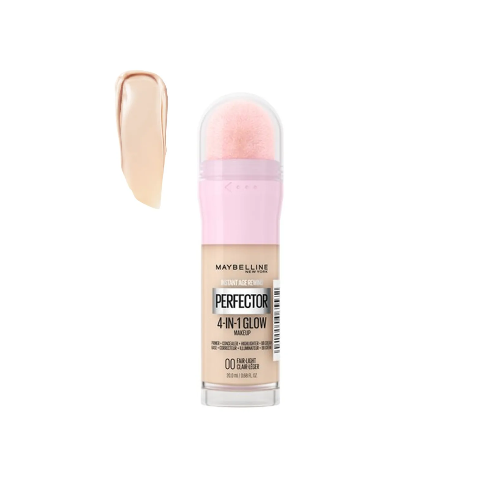 Maybelline Perfector 4-In-1 Glow Makeup 00 Fair Light 20ml (0.67 fl oz)