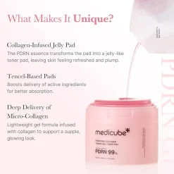 Medicube PDRN Pink Collagen Toning Gel Toner Pad x70