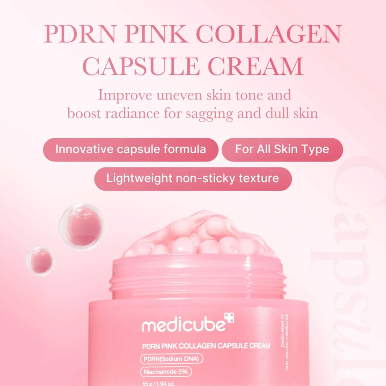 Medicube PDRN Pink Collagen Capsule Cream 55g (1.94oz)