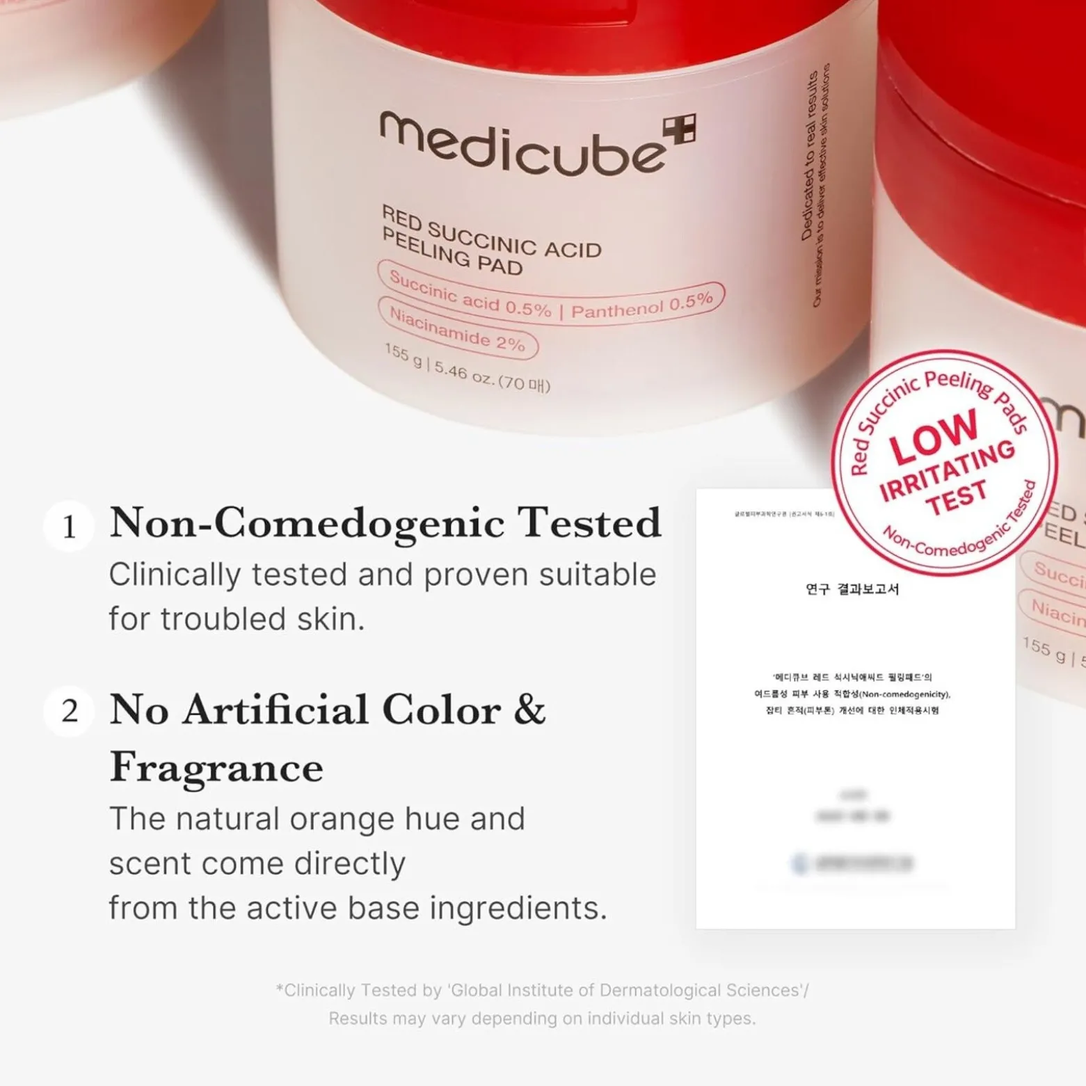 Medicube Red Succinic Acid Peeling Pad x70