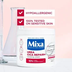 Mixa Urea Cica Repair+ Renewing Cream 400ml (13.5floz)