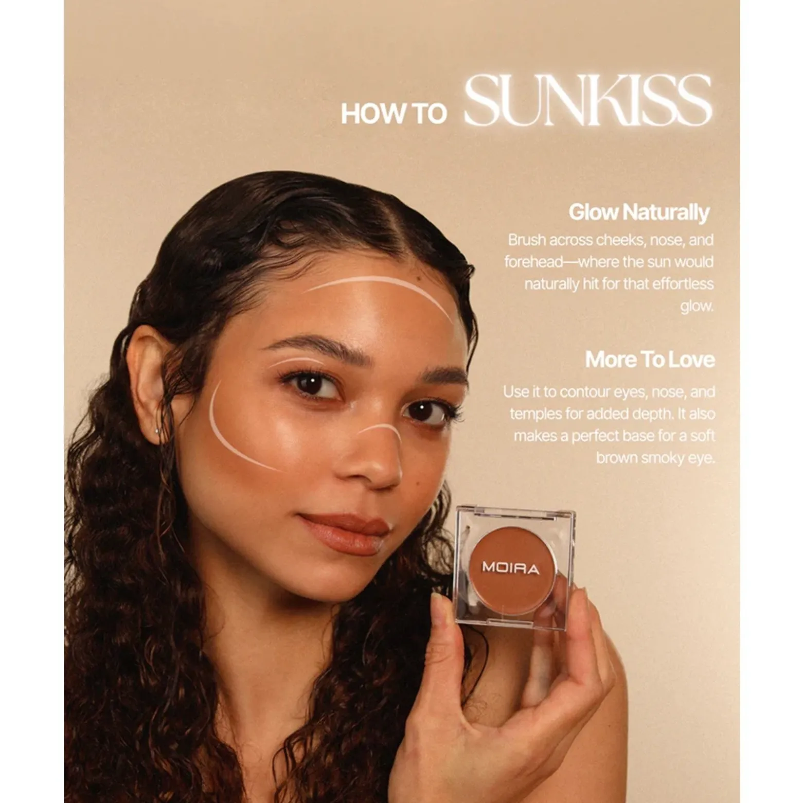 Moira Stay Golden Cream Bronzer & Contour 300W 3.8g (0.134oz)