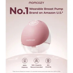 Momcozy M9 Mobile Flow™ Hands-Free Single Breast Pump Cozy Red