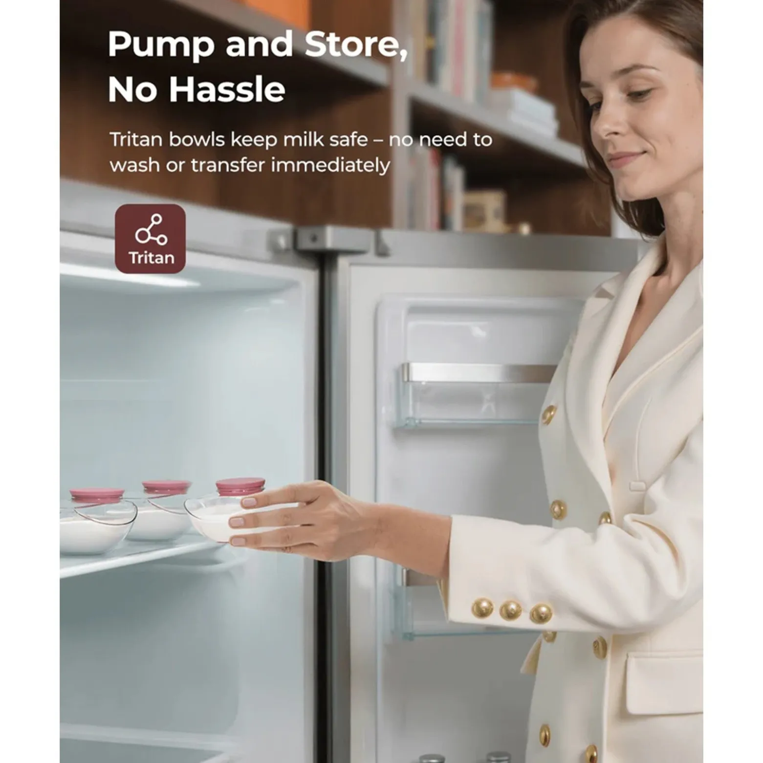 Momcozy M9 Mobile Flow™ Hands-Free Single Breast Pump Cozy Red