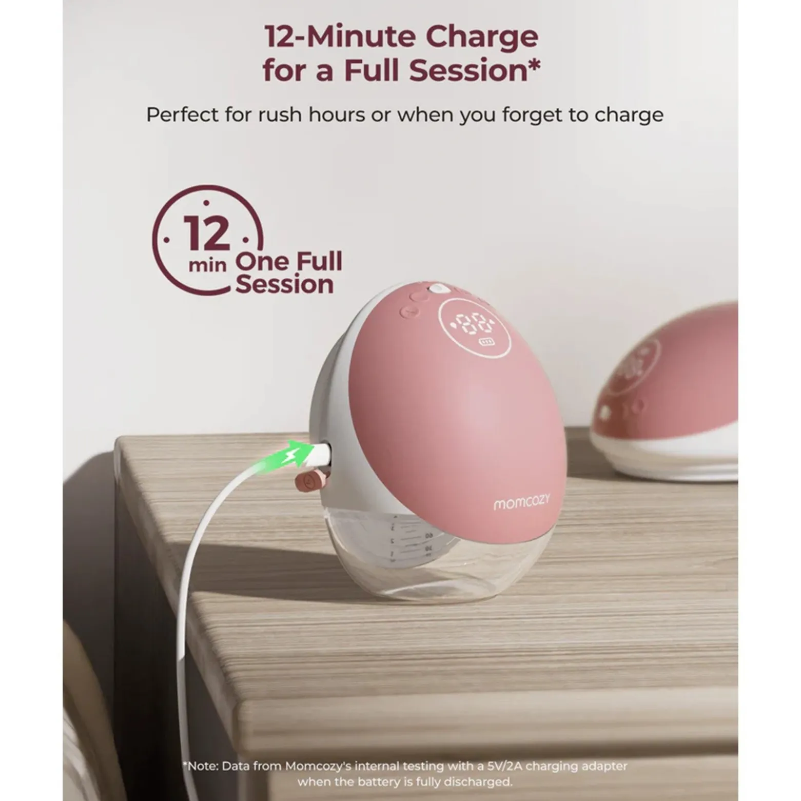Momcozy M9 Mobile Flow™ Hands-Free Double Breast Pump Cozy Red