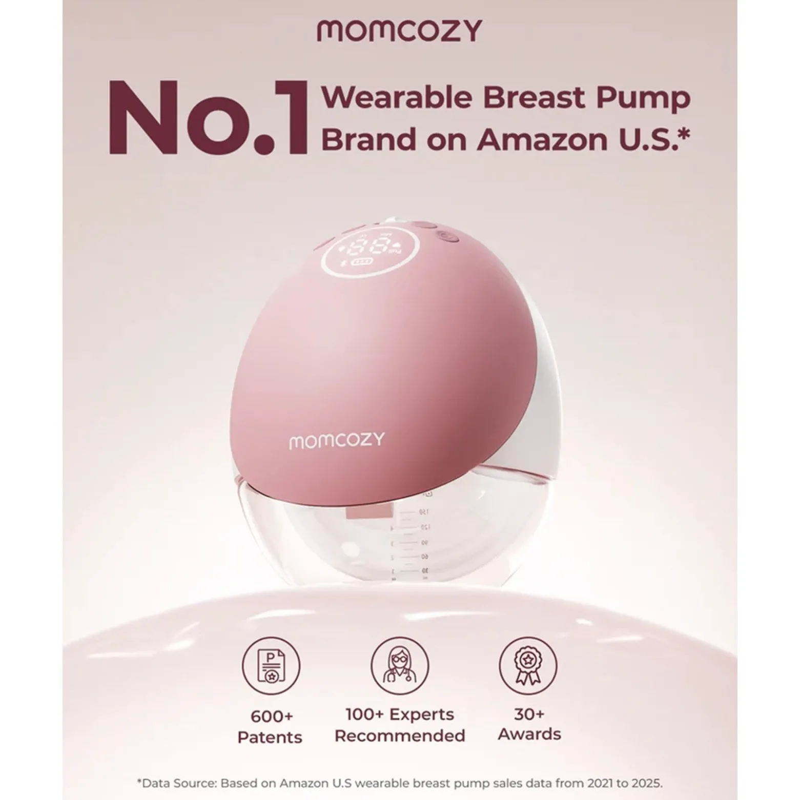 Momcozy M9 Mobile Flow™ Hands-Free Double Breast Pump Cozy Red