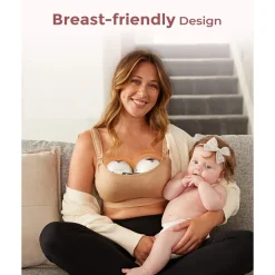 Momcozy M5 Wearable Single Breast Pump Quill Grey