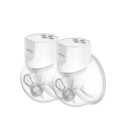 Momcozy S12 Pro Wearable Double Breast Pump White
