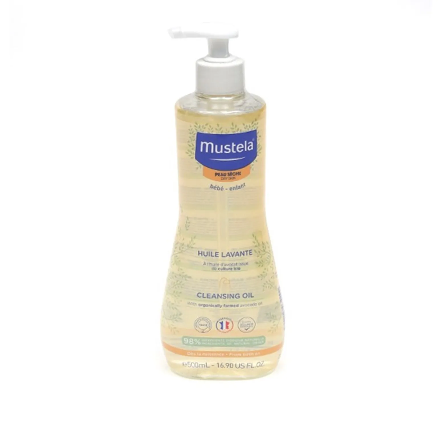 Mustela Baby Dry Skin Cleansing Oil 500ml (16.91fl oz)