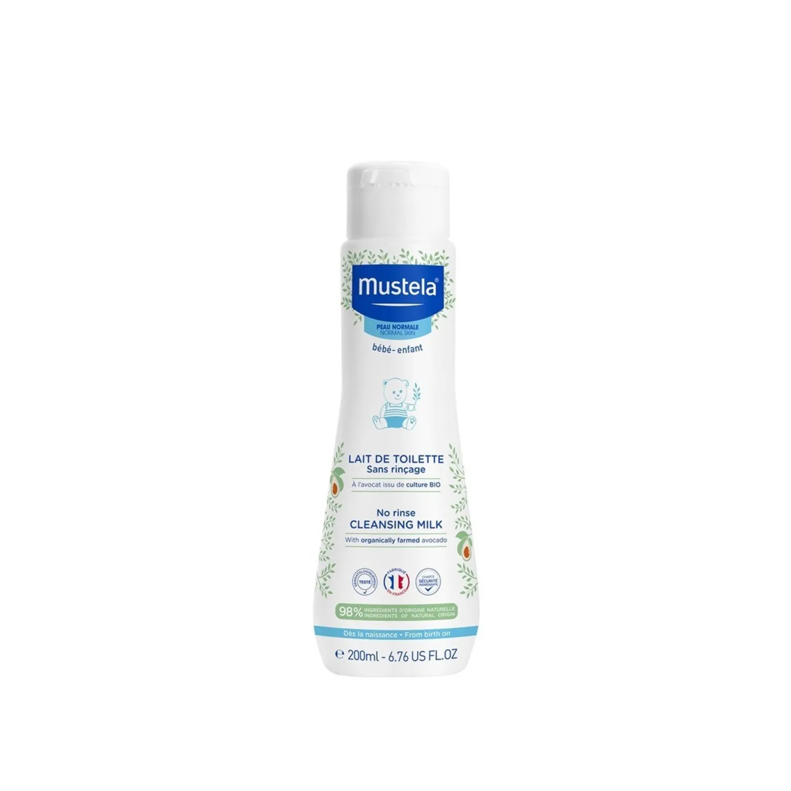 Mustela Baby No Rinse Cleansing Milk 200ml (6.76fl oz)