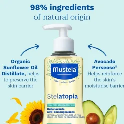 Mustela Stelatopia Anti-Itching Cleansing Oil 500ml (16.9floz)