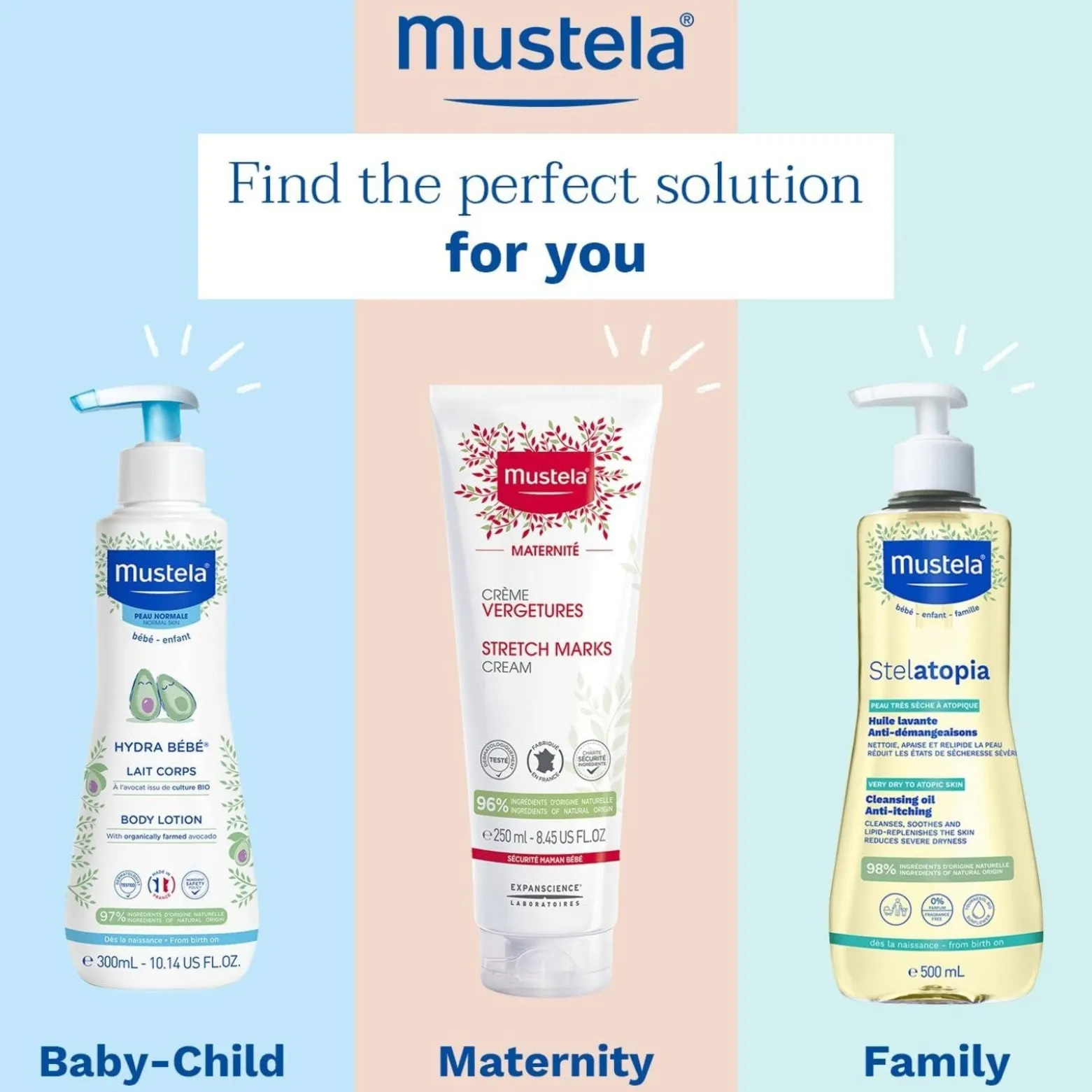 Mustela Stelatopia Anti-Itching Cleansing Oil 500ml (16.9floz)