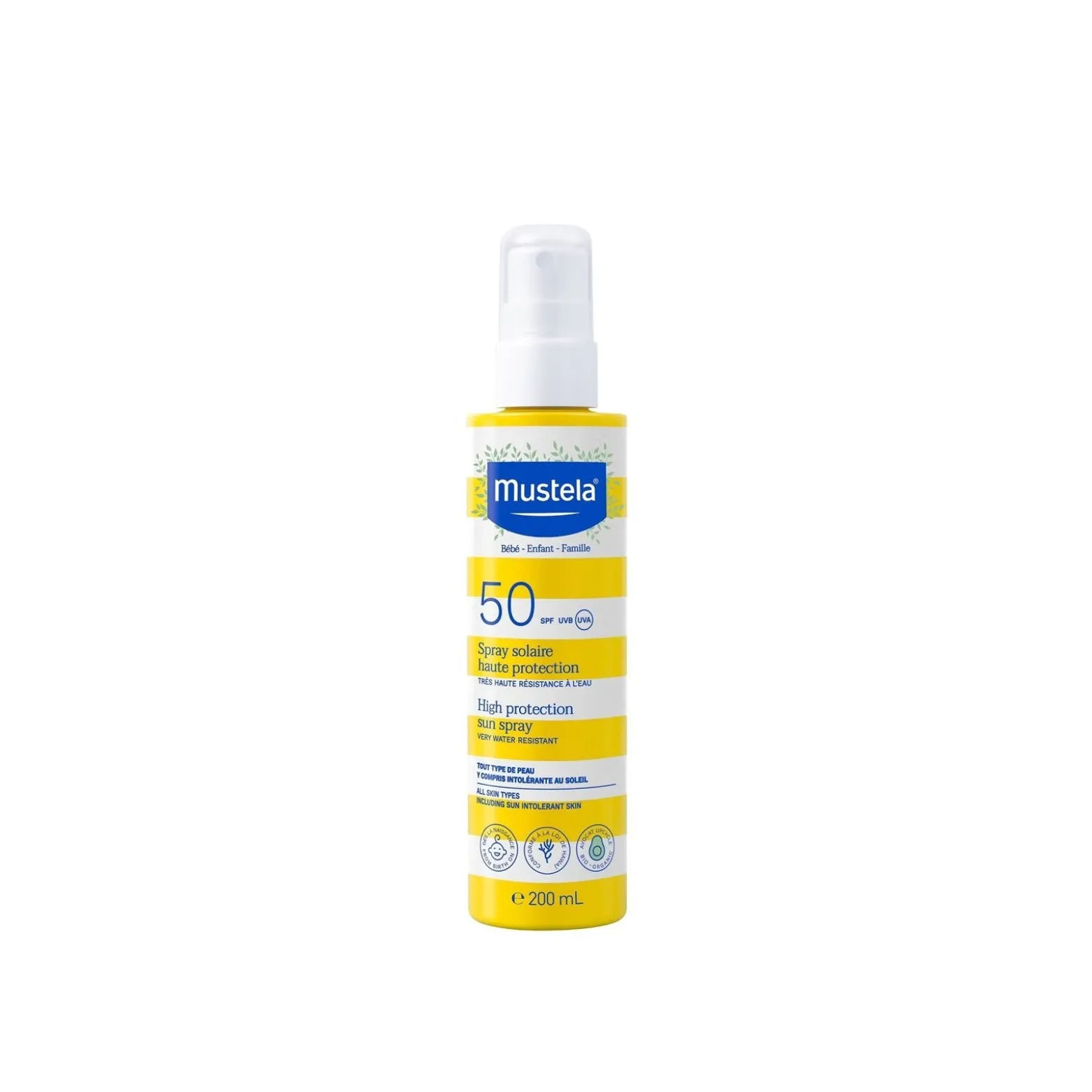 Mustela Sun High Protection Sun Spray SPF50 Sunscreen 200ml (6.76fl.oz.)