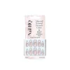 Nail HQ Almond Natural French Glaze Nails x24