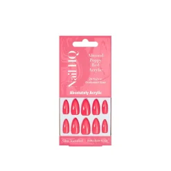 Nail HQ Almond Poppy Red Acrylic Nails x24