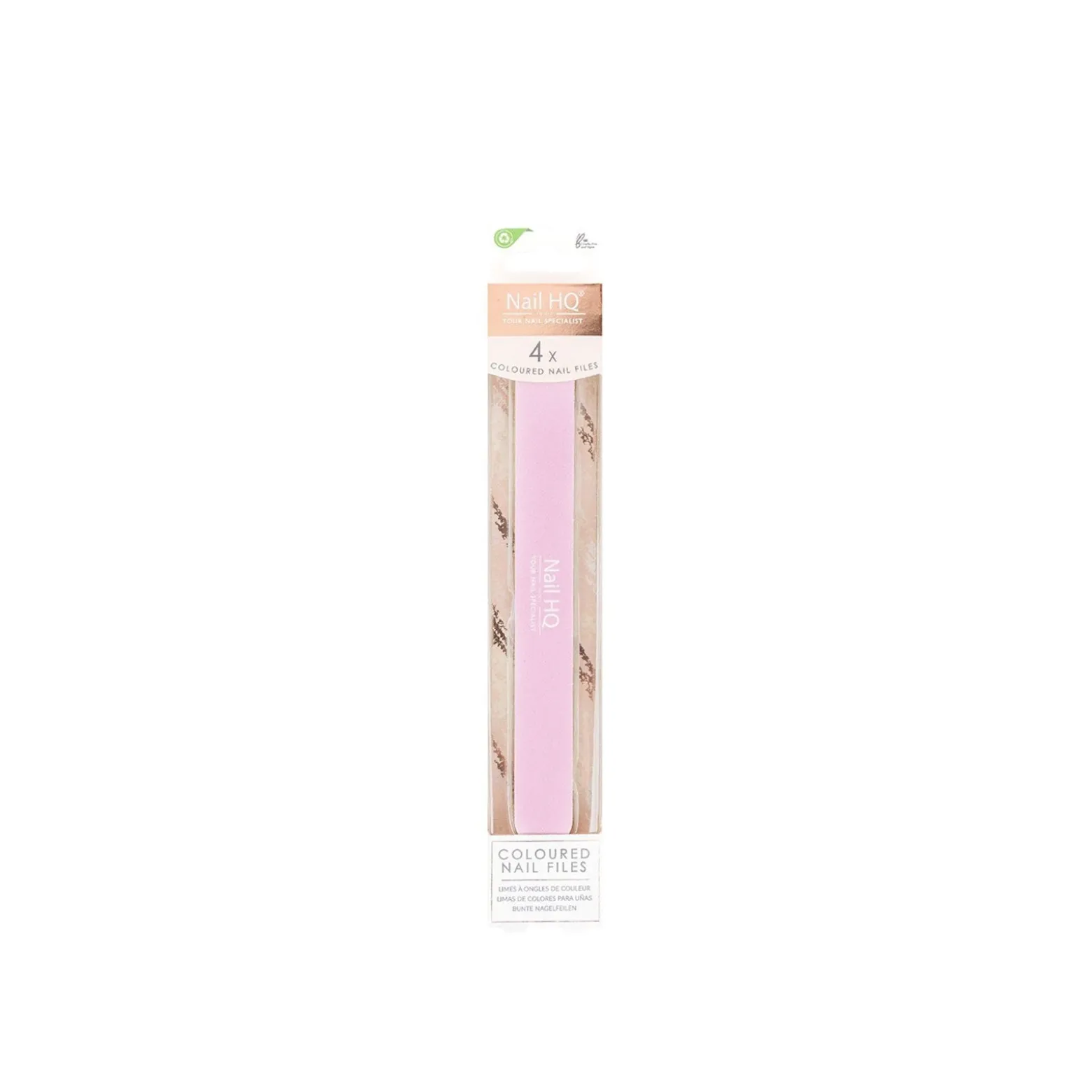 Nail HQ Coloured Nail Files x4