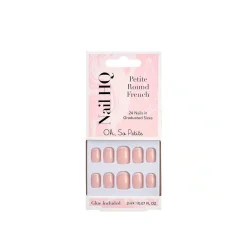 Nail HQ Oh, So Petite Round French Nails x24