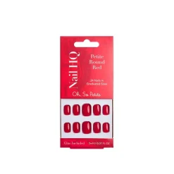 Nail HQ Oh, So Petite Round Red Nails x24