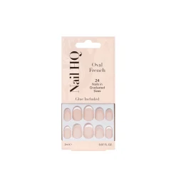 Nail HQ Oval French Nails x24