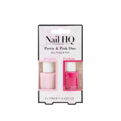 Nail HQ Pretty & Pink Duo 10ml x2 (0.33floz x2)